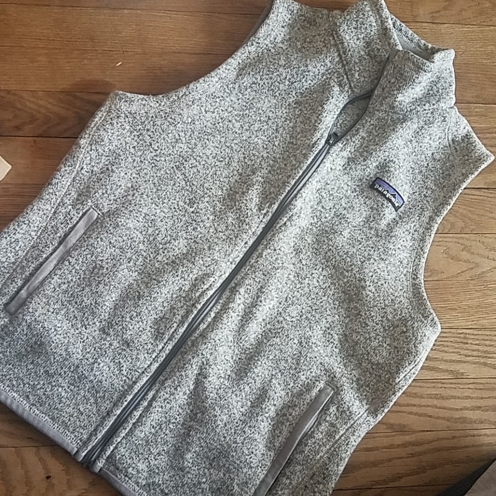 Heather grey gray patagonia vest